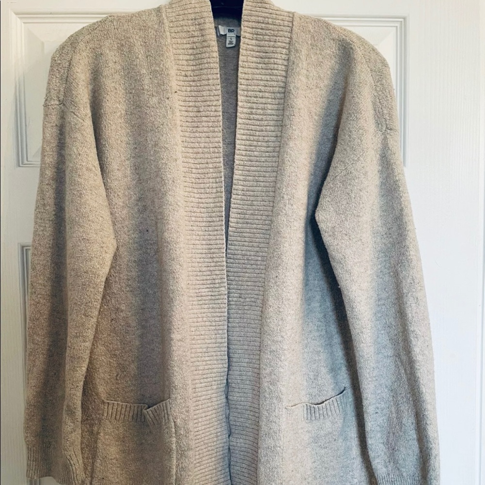 BP Cardigan Sweater Beige Boho Soft Chunky Knit S